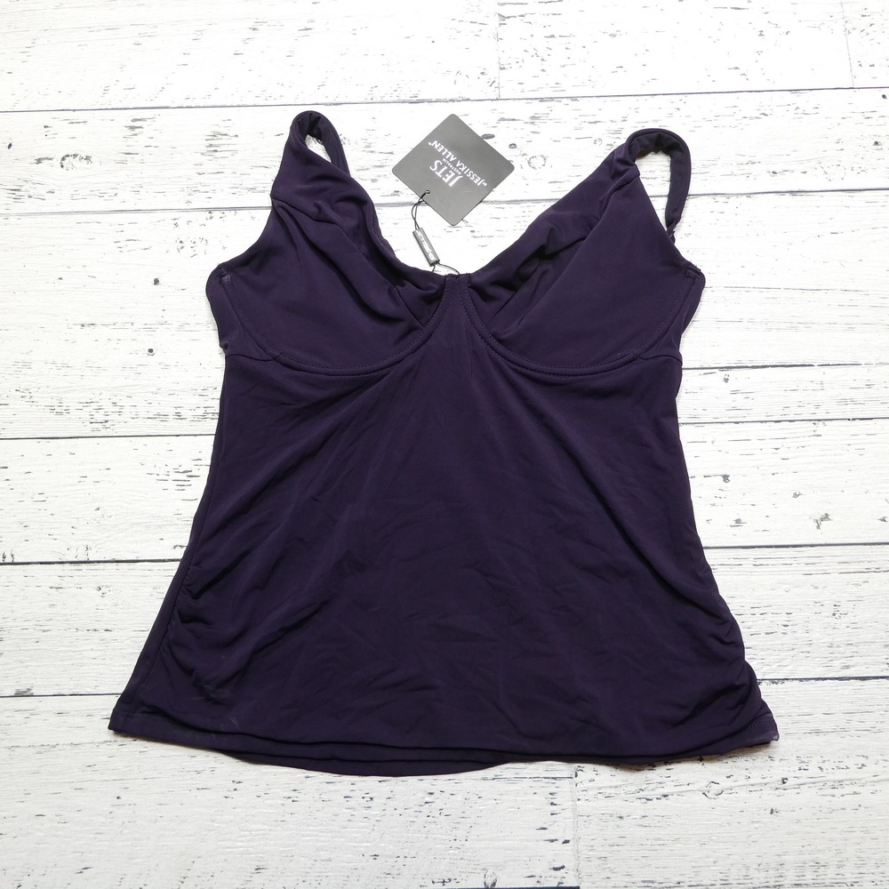 Jets Australia Singlet Womens 12 Purple J4988DD_E DD E Underwire Top Swimwear